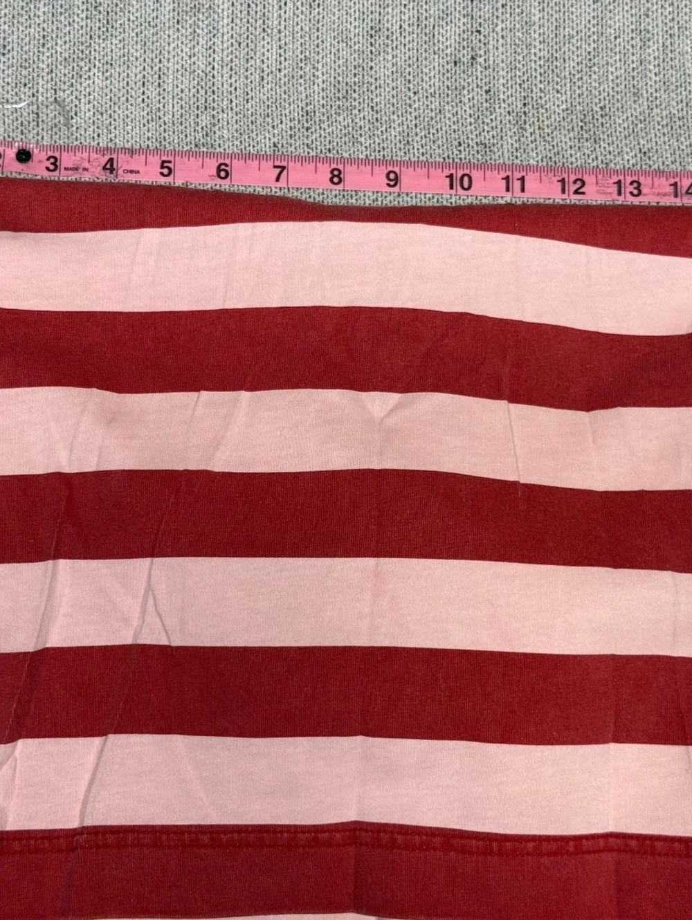 J.Crew Women's Striped Rugby Shirt Size S Red and Pink Small